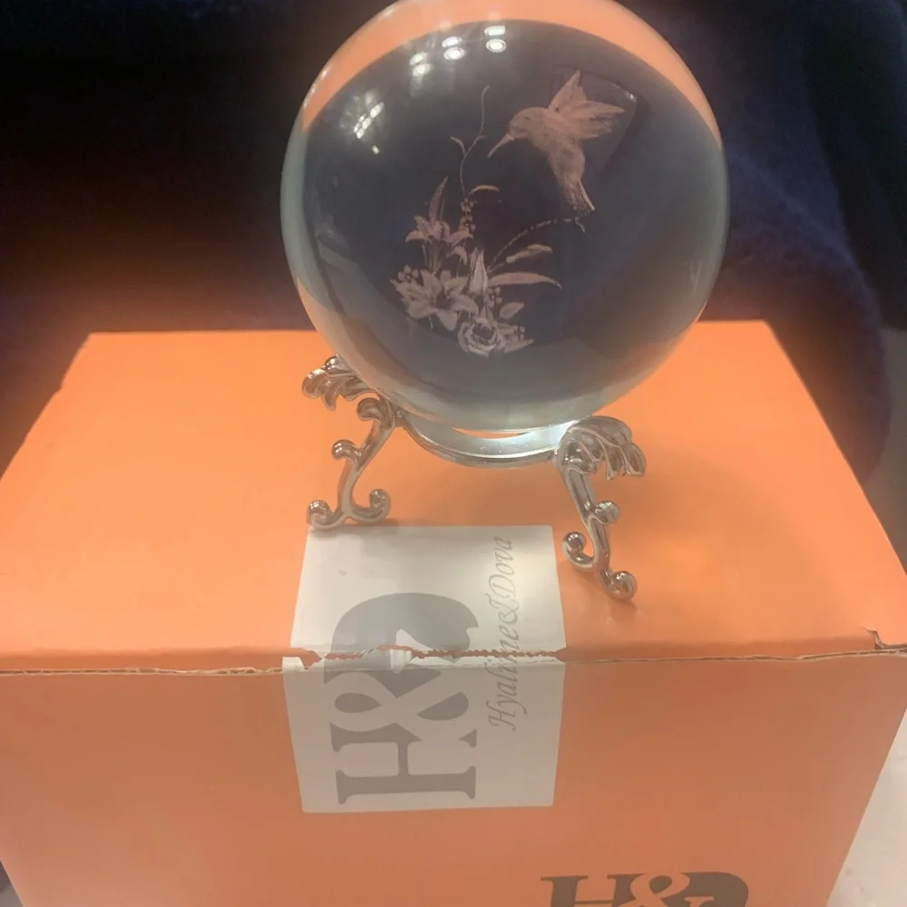 Hyaline & Dora Hummingbird Glass Globe - NWOT - Picture 2 of 6